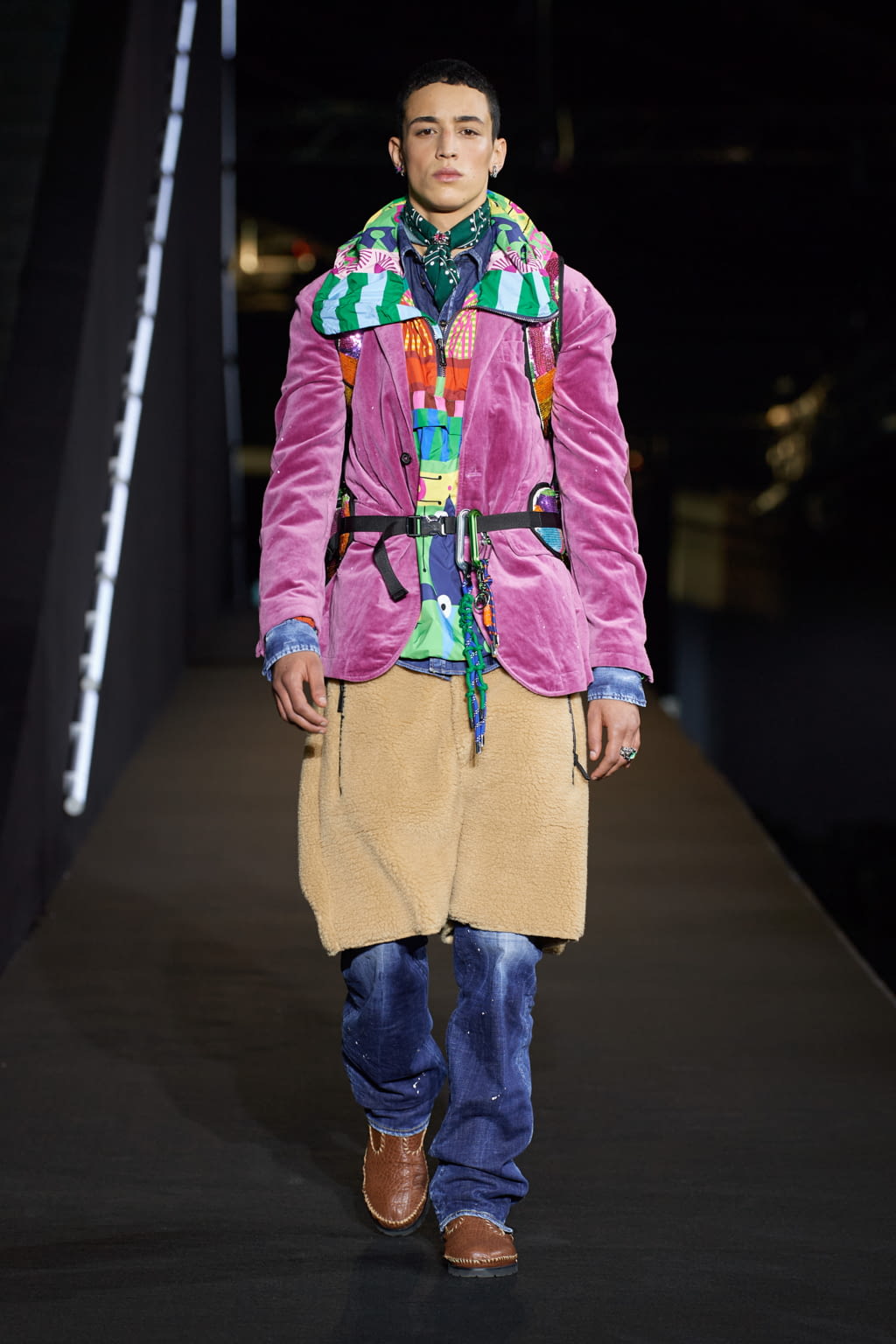 Fashion Week Milan Fall/Winter 2022 look 41 from the Dsquared2 collection 男装
