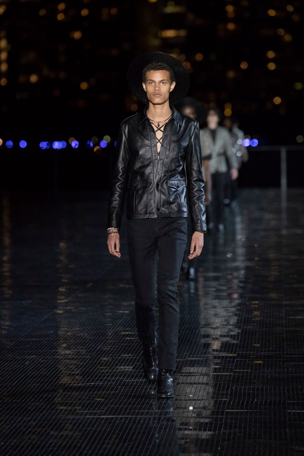 Fashion Week New York Spring/Summer 2019 look 43 from the Saint Laurent collection menswear