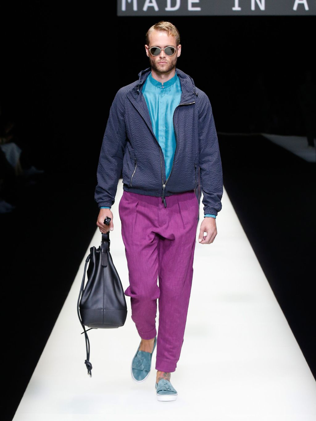 Fashion Week Milan Spring/Summer 2018 look 42 from the Giorgio Armani collection menswear