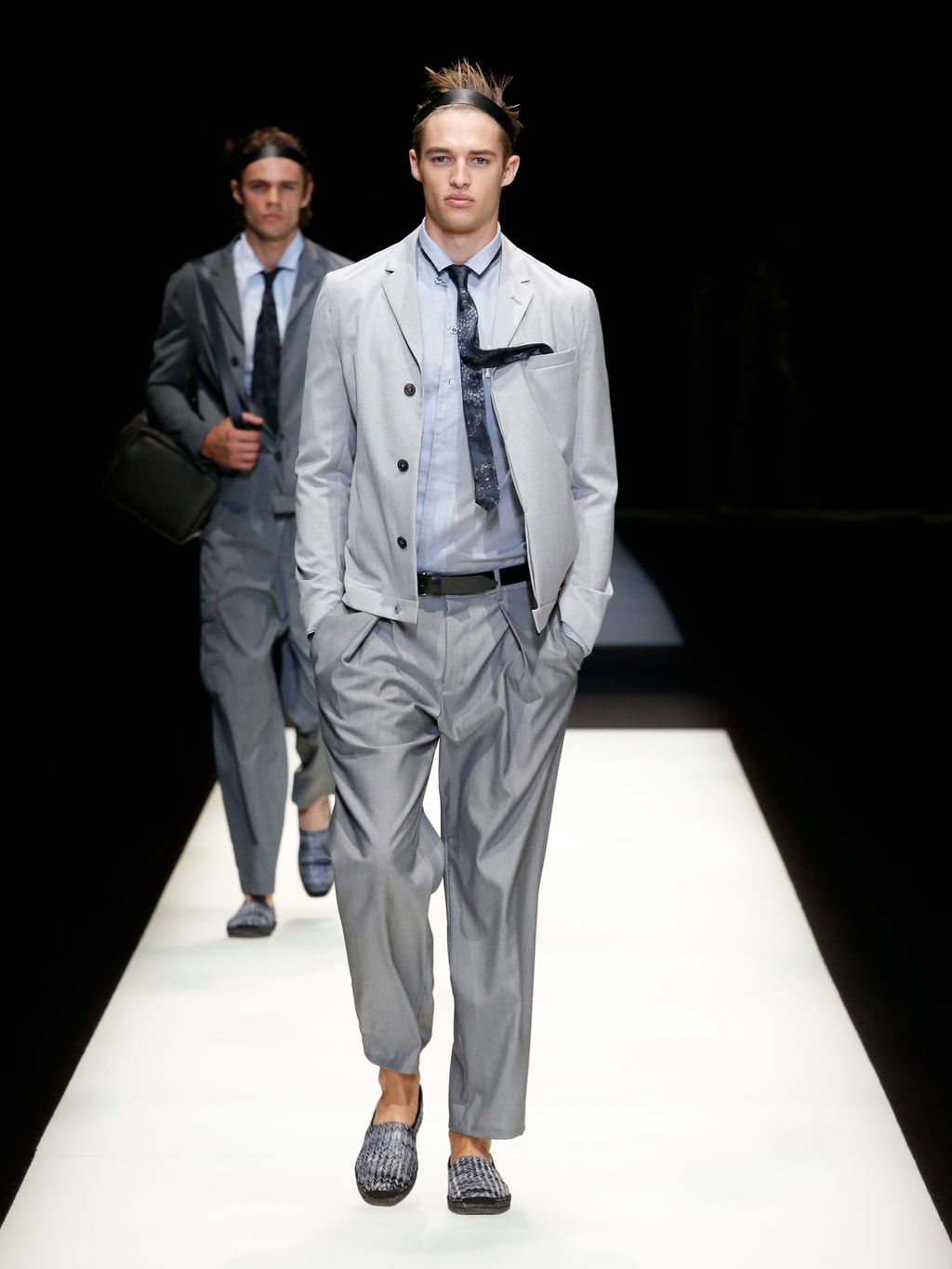 Fashion Week Milan Spring/Summer 2018 look 45 from the Emporio Armani collection menswear
