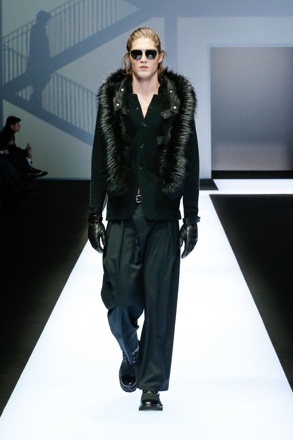 Fashion Week Milan Fall/Winter 2017 look 45 from the Emporio Armani collection 男装