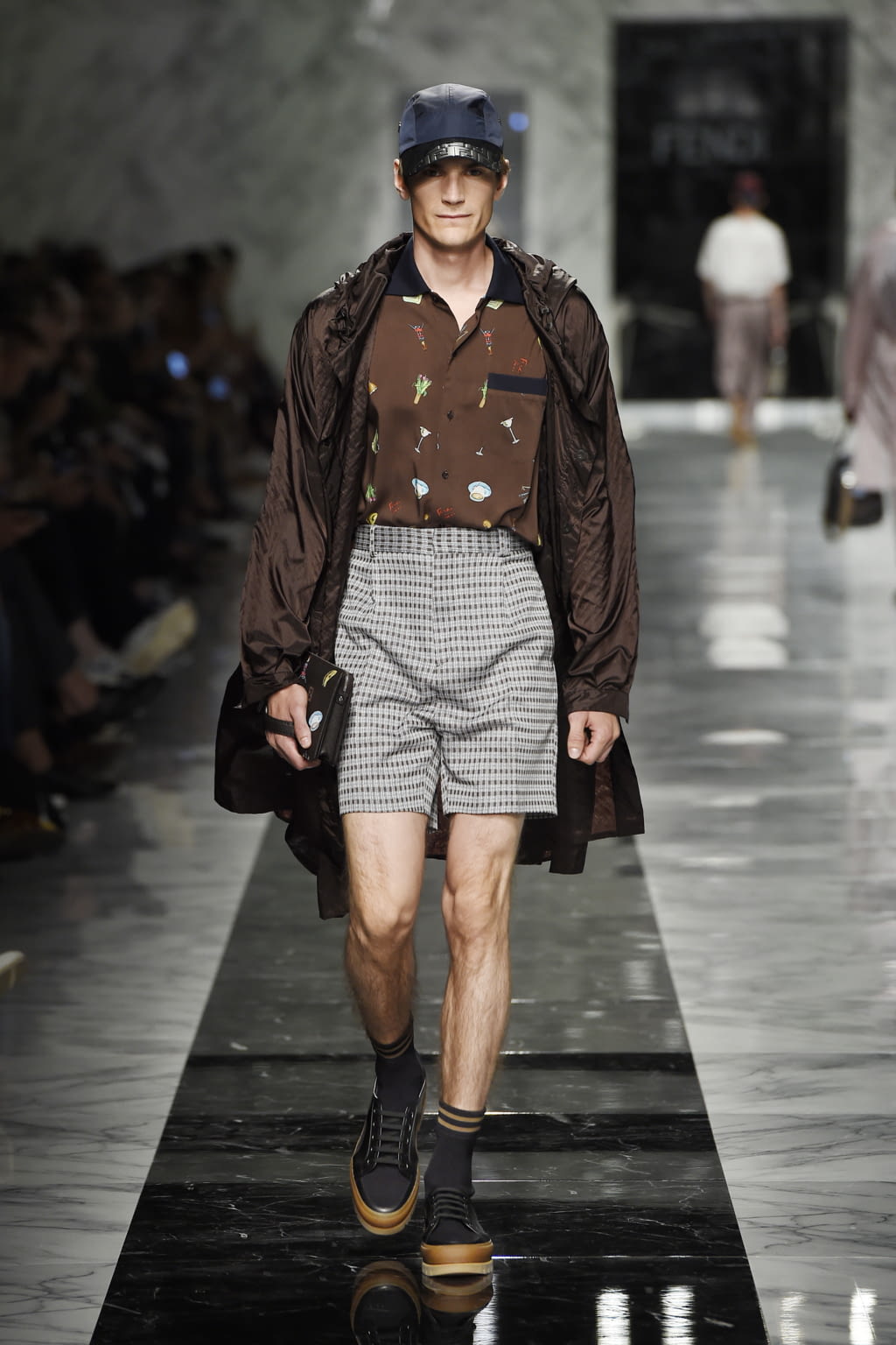 Fashion Week Milan Spring/Summer 2018 look 45 from the Fendi collection menswear