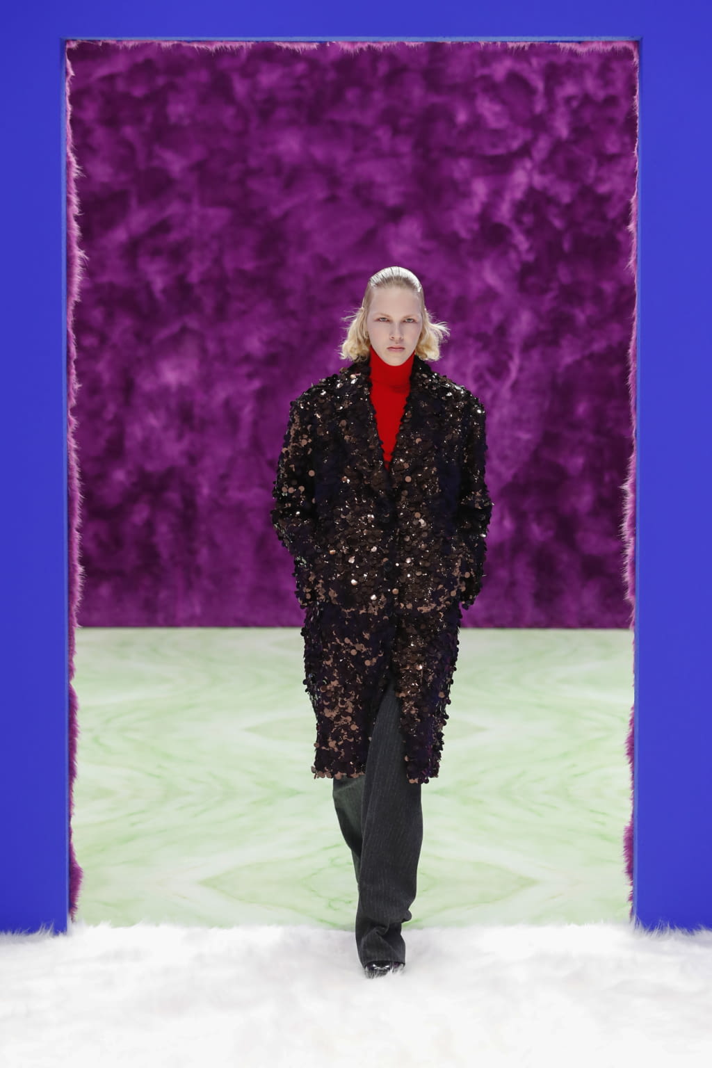 Fashion Week Milan Fall/Winter 2021 look 45 from the Prada collection 女装