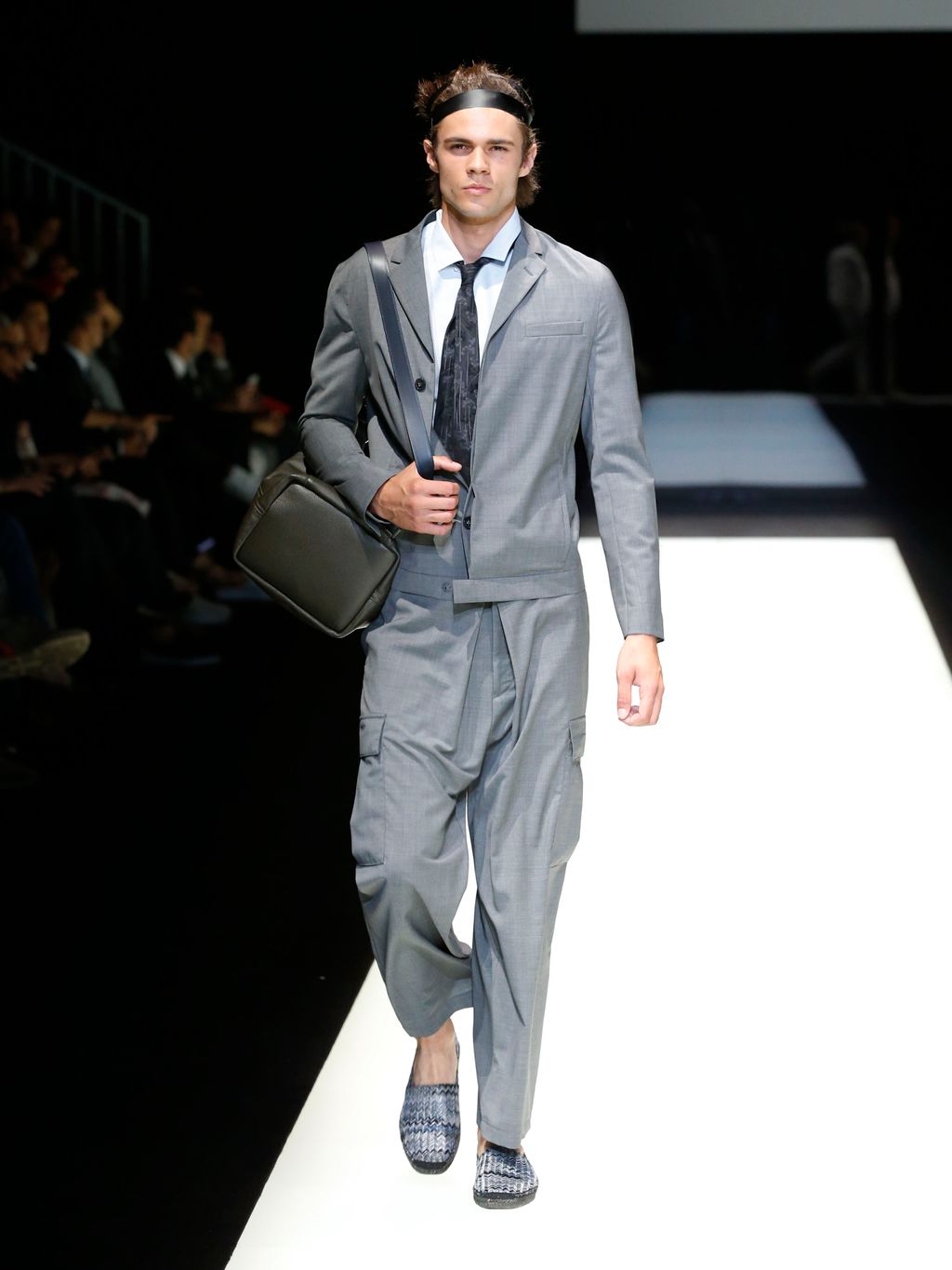 Fashion Week Milan Spring/Summer 2018 look 46 from the Emporio Armani collection 男装