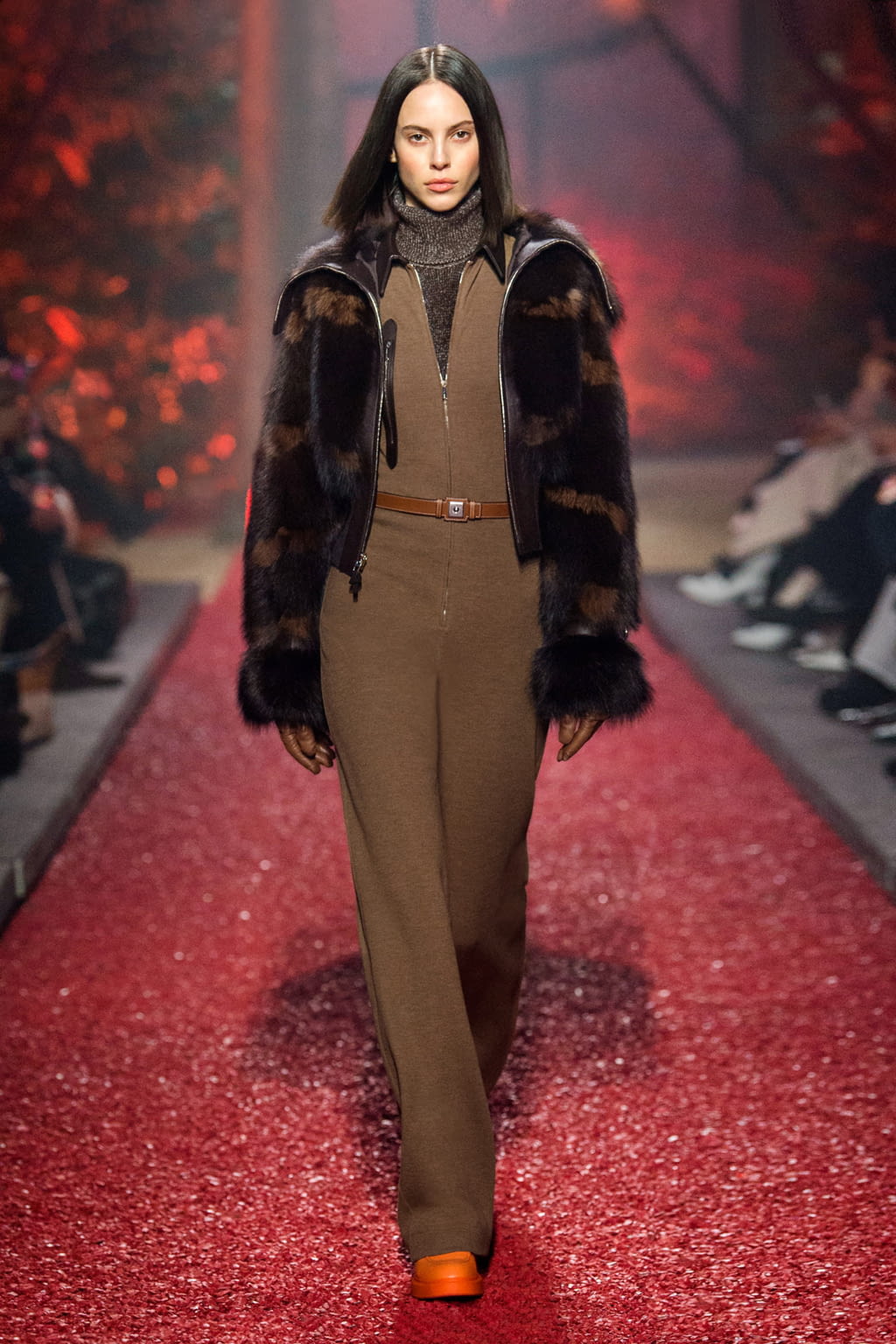 Fashion Week Paris Fall/Winter 2018 look 47 from the Hermès collection 女装