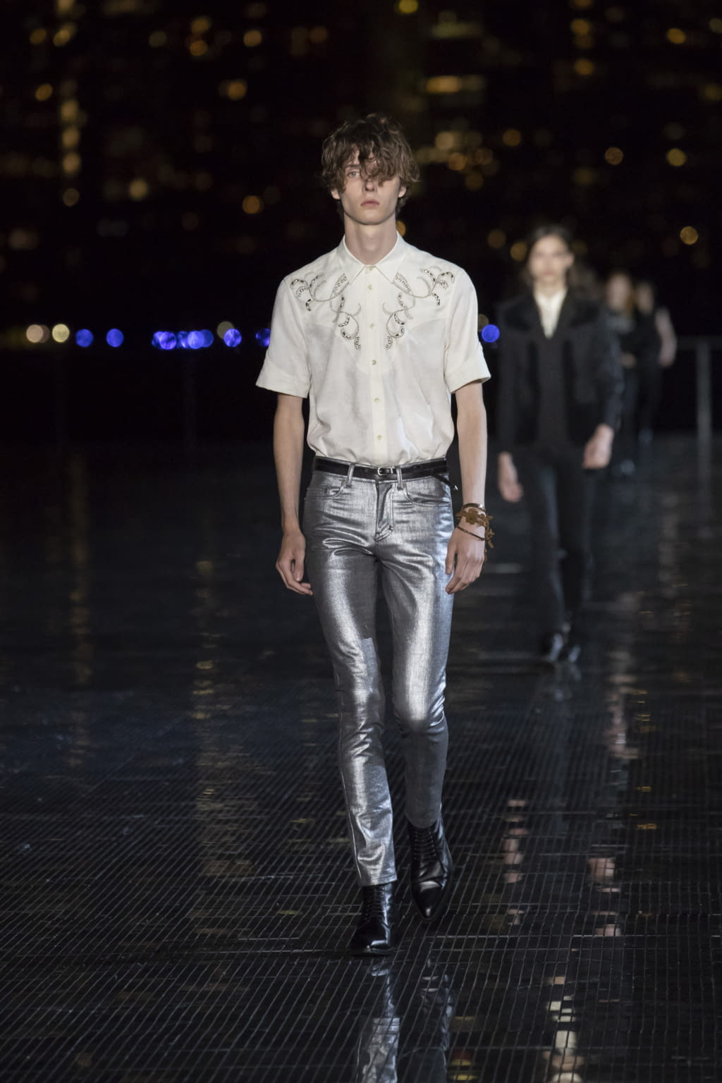 Fashion Week New York Spring/Summer 2019 look 48 from the Saint Laurent collection menswear