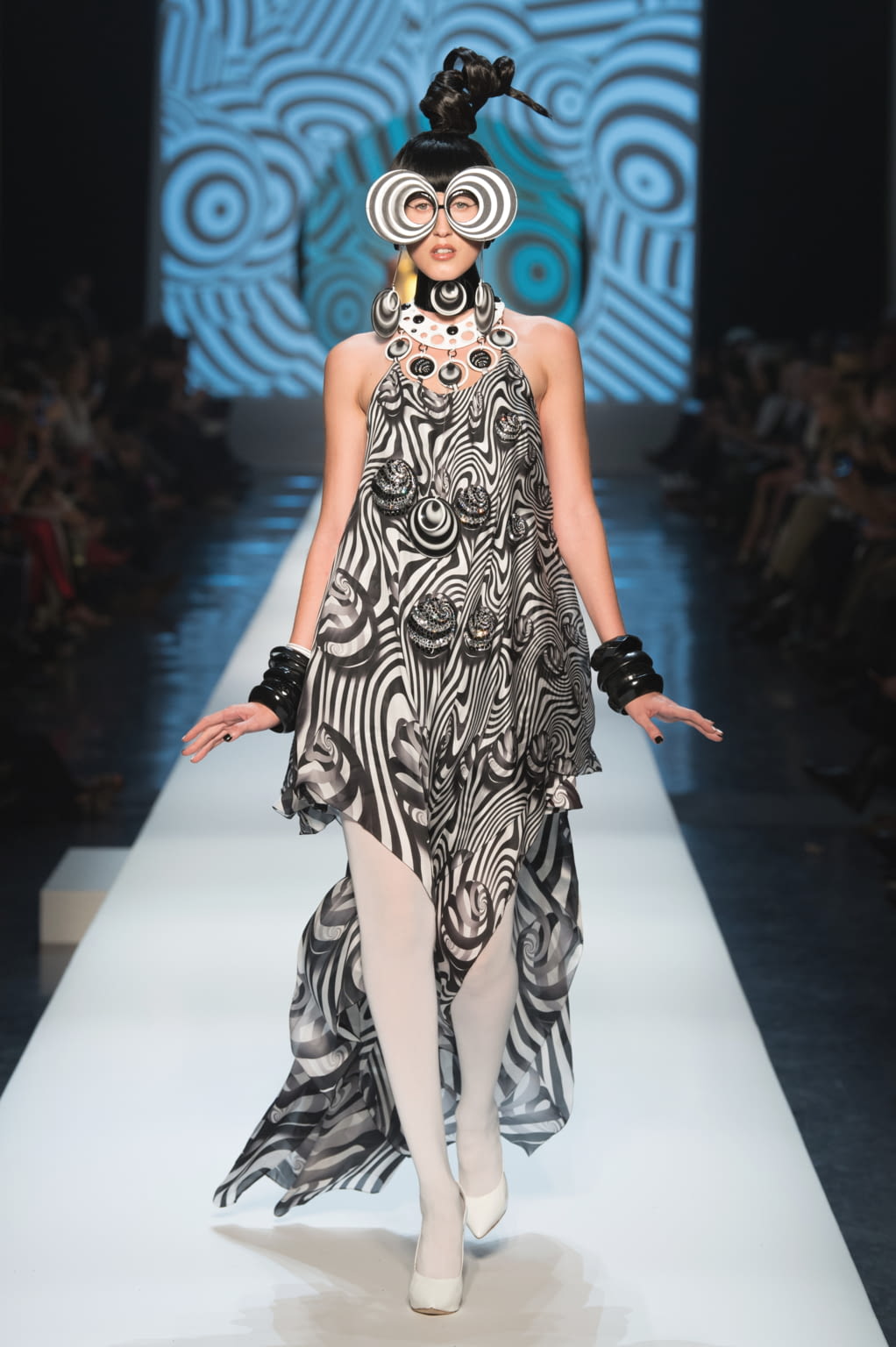 Fashion Week Paris Spring/Summer 2018 look 48 from the Jean Paul Gaultier collection 高级定制