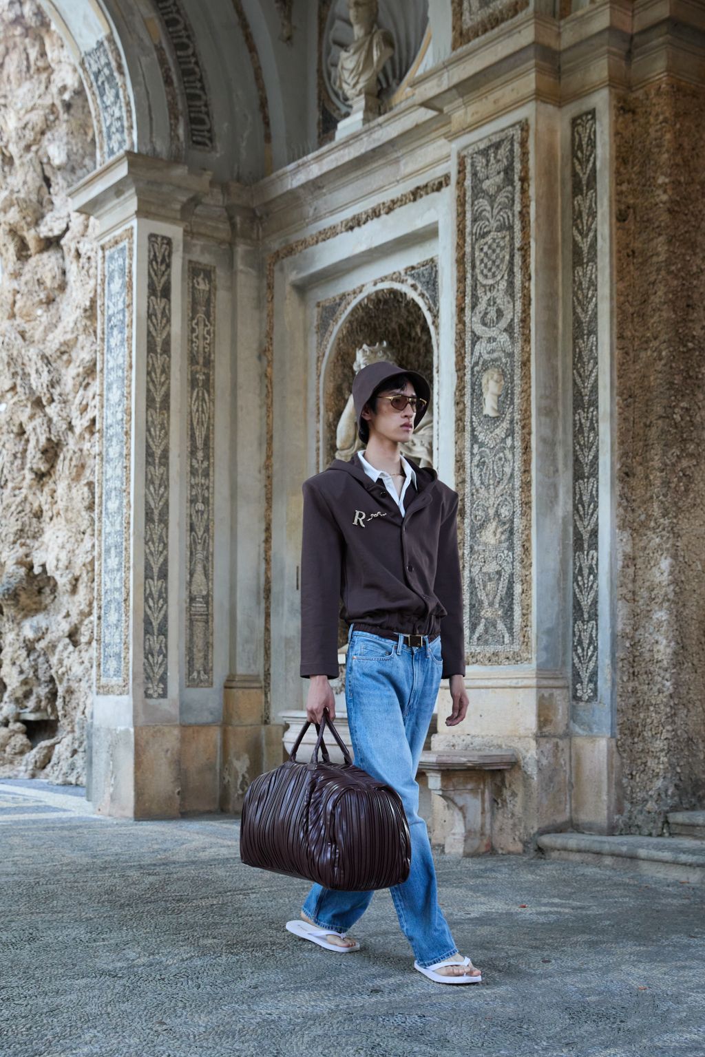 Fashion Week Paris Spring/Summer 2026 look 43 from the ROWEN ROSE collection menswear