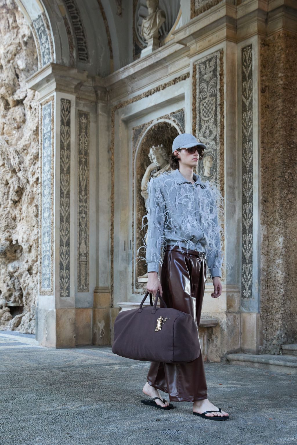 Fashion Week Paris Spring/Summer 2026 look 48 from the ROWEN ROSE collection menswear