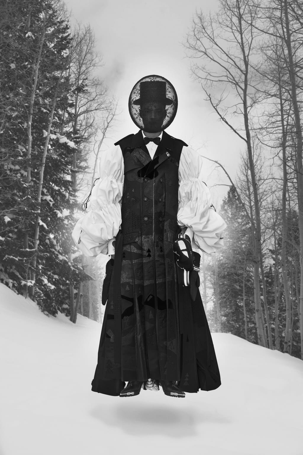 Fashion Week Paris Fall/Winter 2021 look 5 from the Thom Browne collection womenswear