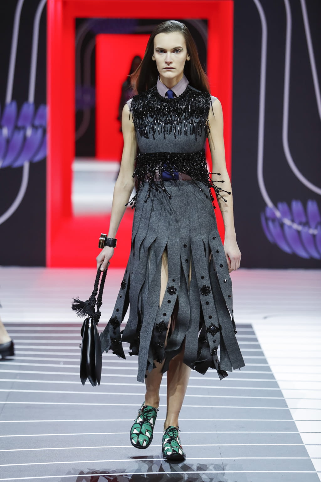 Fashion Week Milan Fall/Winter 2020 look 50 from the Prada collection womenswear