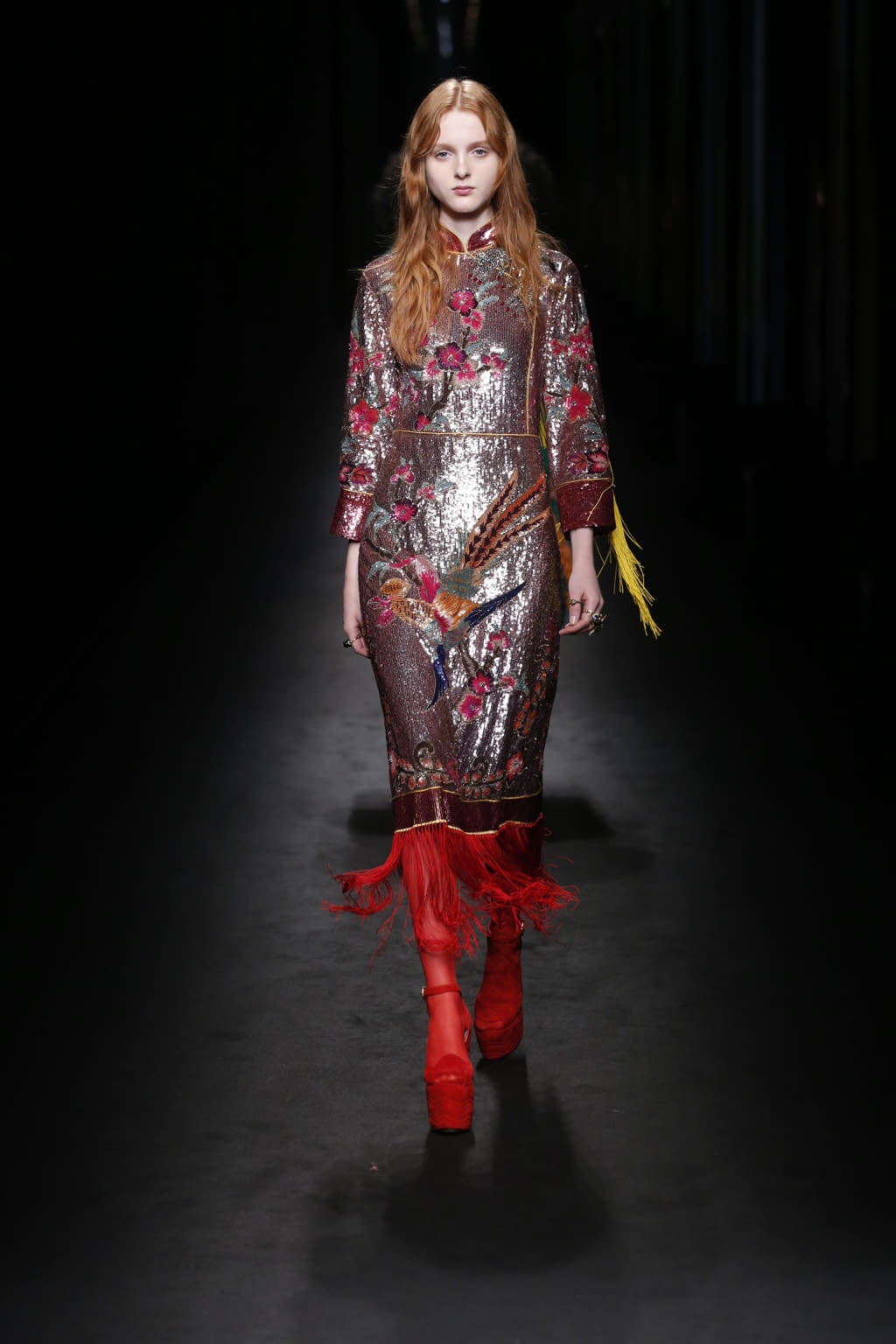 Fashion Week Milan Fall/Winter 2016 look 52 from the Gucci collection 女装