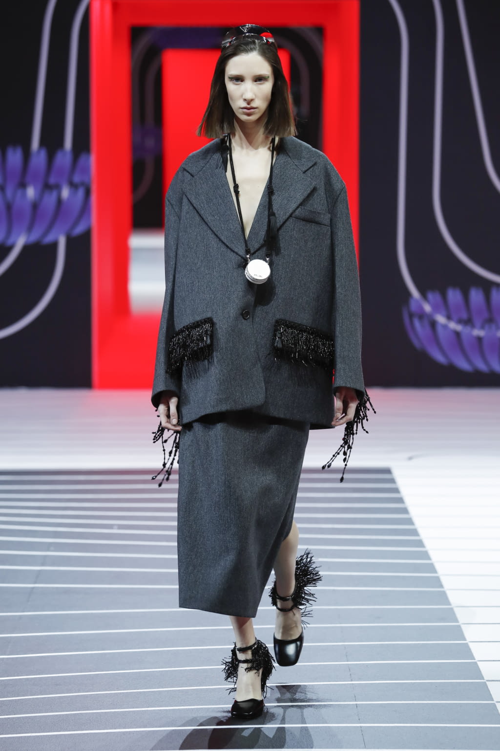 Fashion Week Milan Fall/Winter 2020 look 52 from the Prada collection womenswear