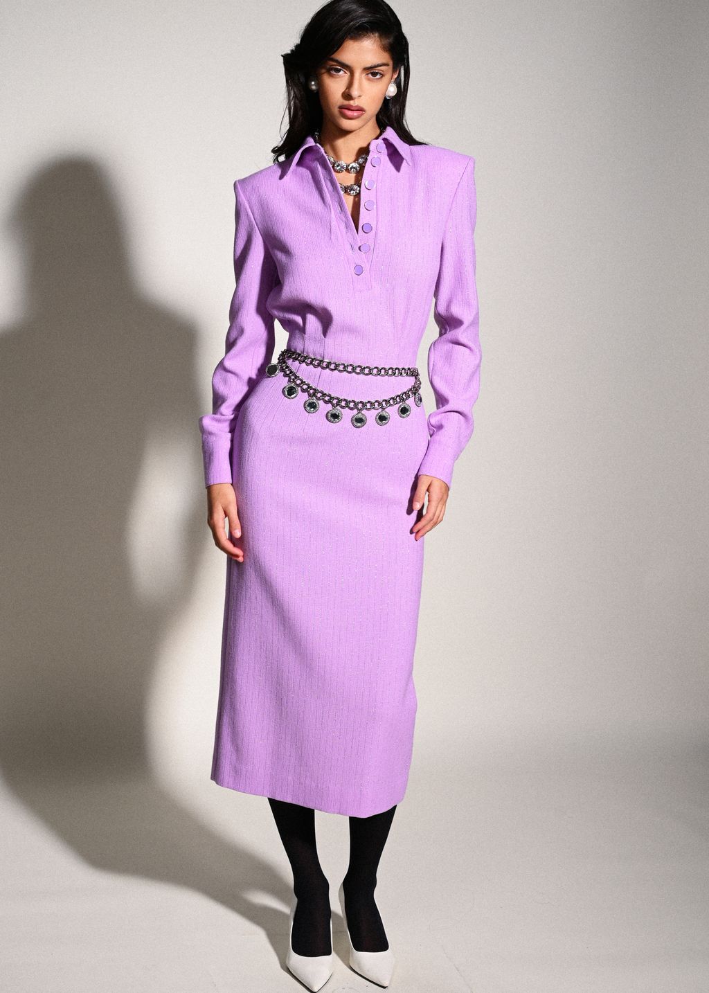 Fashion Week Paris Pre-Fall 2023 look 55 from the ROWEN ROSE collection 女装