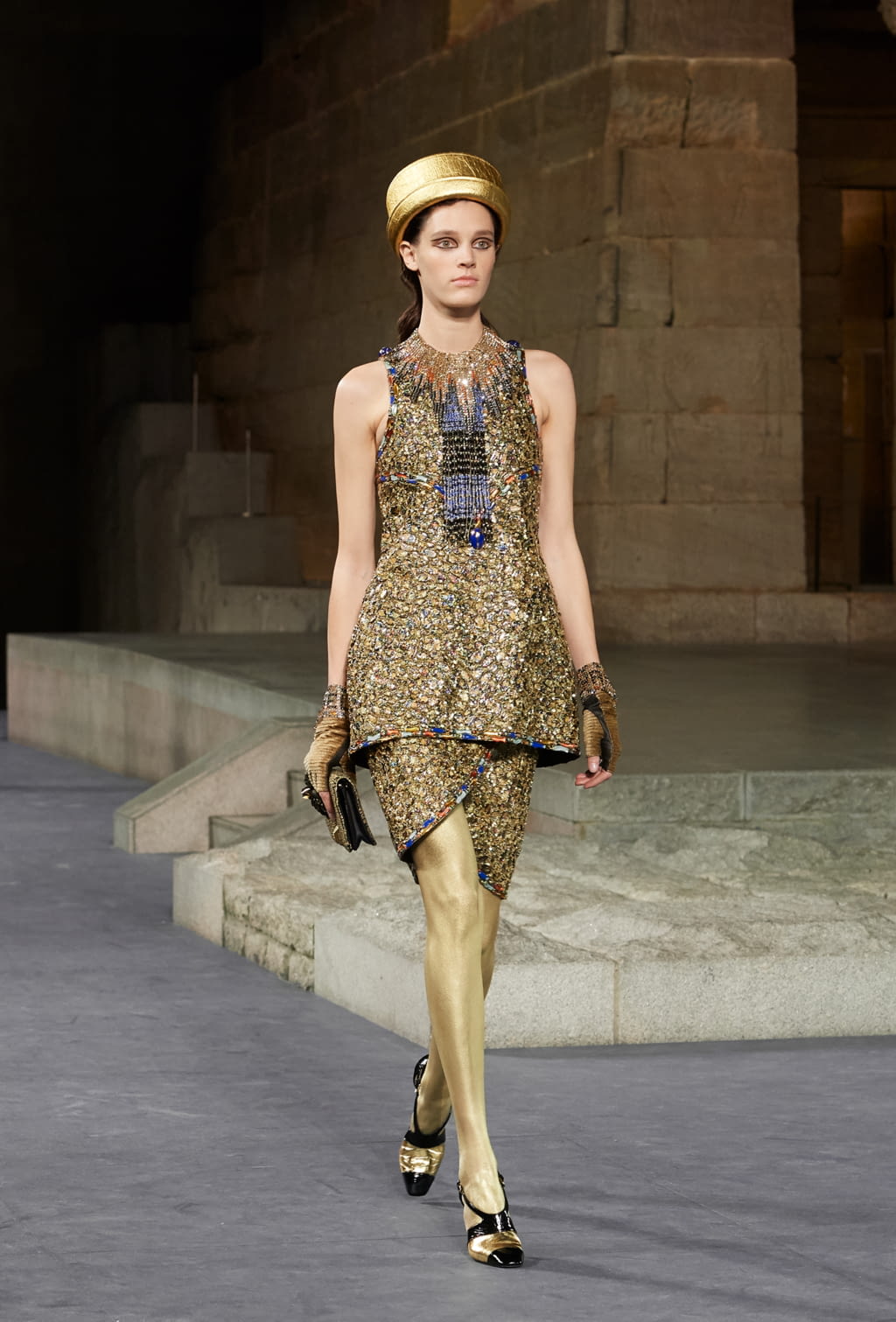 Fashion Week New York Pre-Fall 2019 look 55 de la collection Chanel Métiers d'Art womenswear