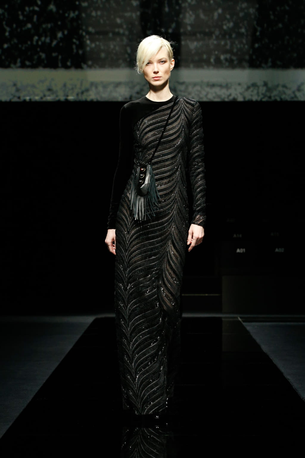 Fashion Week Milan Fall/Winter 2020 look 56 de la collection Giorgio Armani womenswear