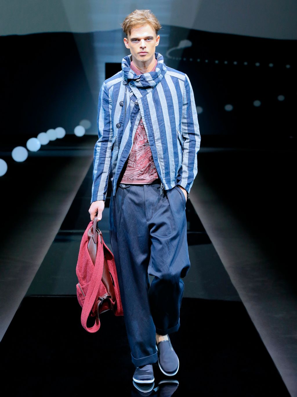 Fashion Week Milan Spring/Summer 2017 look 56 from the Giorgio Armani collection 男装