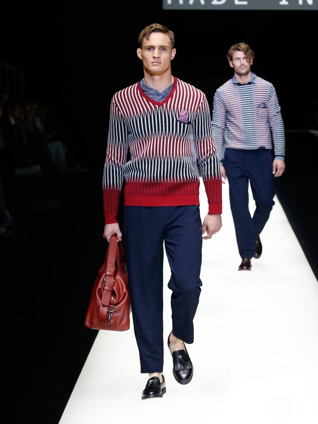 Fashion Week Milan Spring/Summer 2018 look 55 from the Giorgio Armani collection menswear