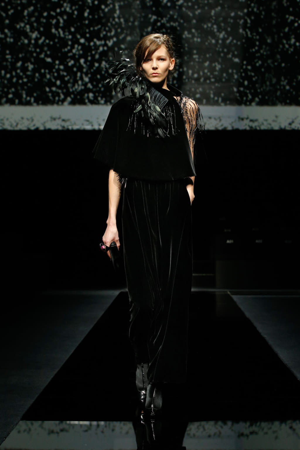 Fashion Week Milan Fall/Winter 2020 look 57 from the Giorgio Armani collection womenswear