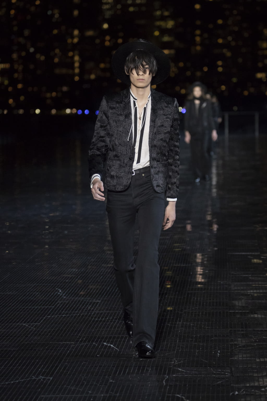 Fashion Week New York Spring/Summer 2019 look 56 from the Saint Laurent collection menswear