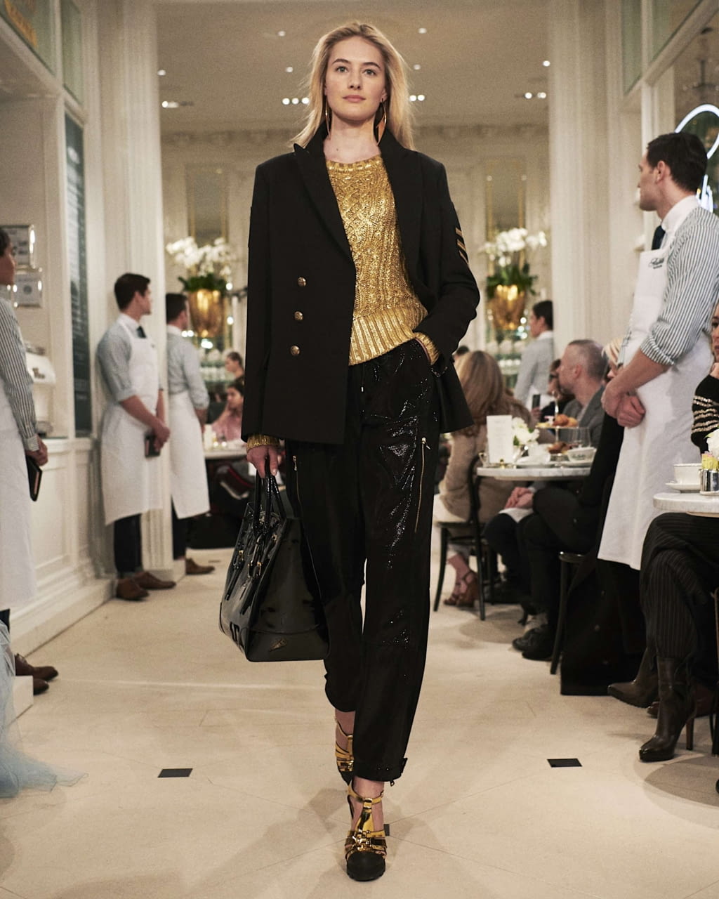 Fashion Week New York Spring/Summer 2019 look 6 from the Ralph Lauren collection 女装