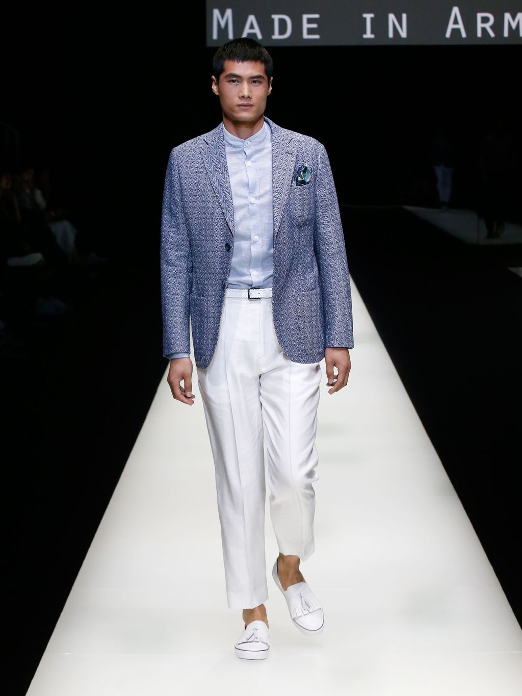 Fashion Week Milan Spring/Summer 2018 look 58 from the Giorgio Armani collection menswear