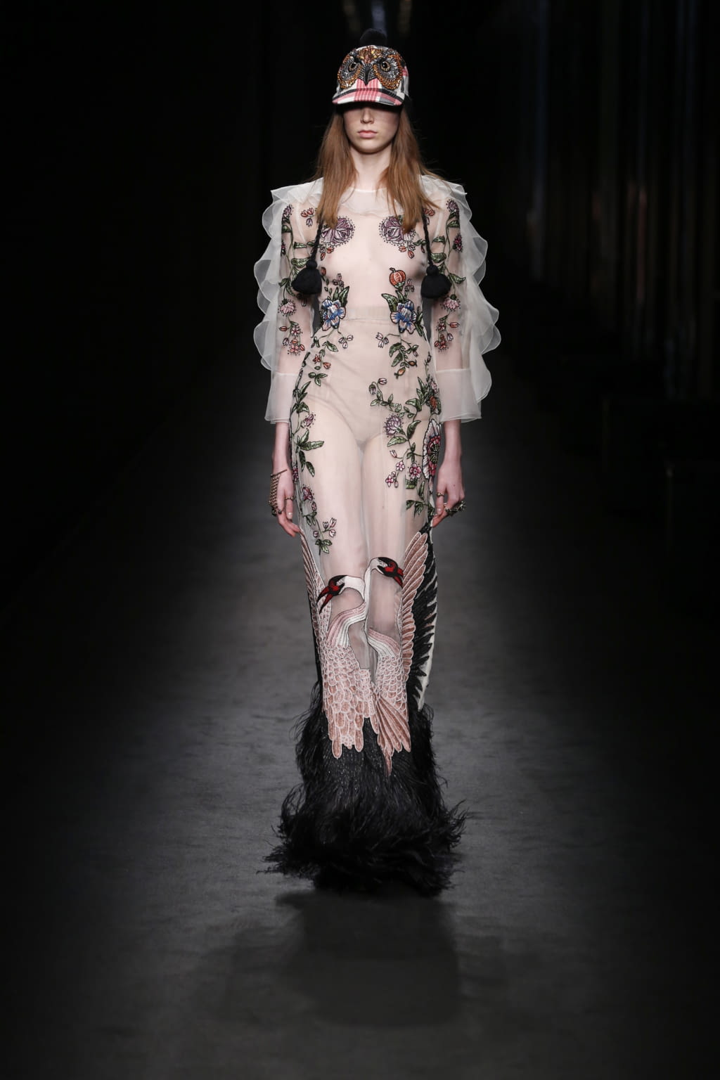 Fashion Week Milan Fall/Winter 2016 look 60 de la collection Gucci womenswear