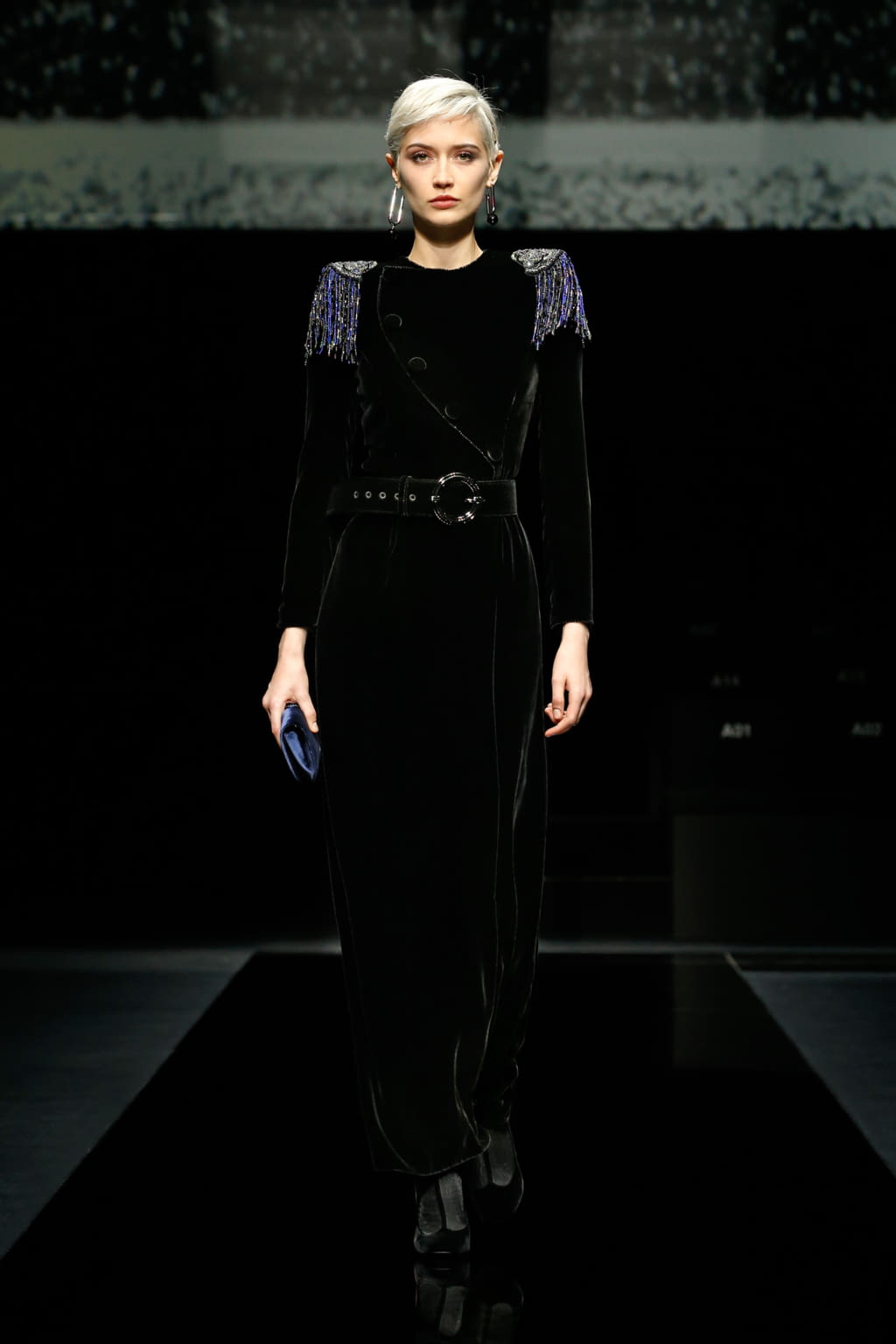 Fashion Week Milan Fall/Winter 2020 look 61 from the Giorgio Armani collection womenswear