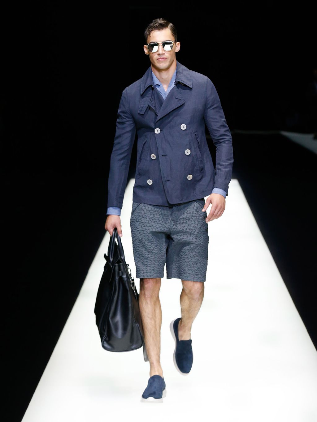 Fashion Week Milan Spring/Summer 2018 look 67 from the Giorgio Armani collection 男装