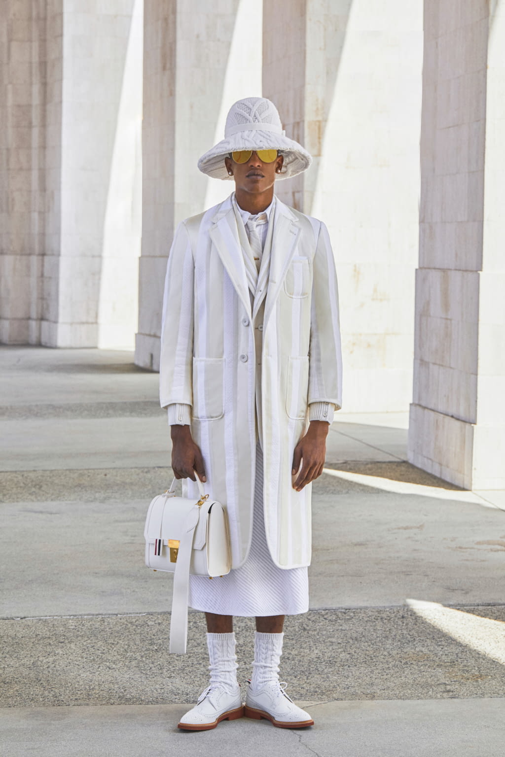 Fashion Week Paris Spring/Summer 2021 look 8 from the Thom Browne collection womenswear