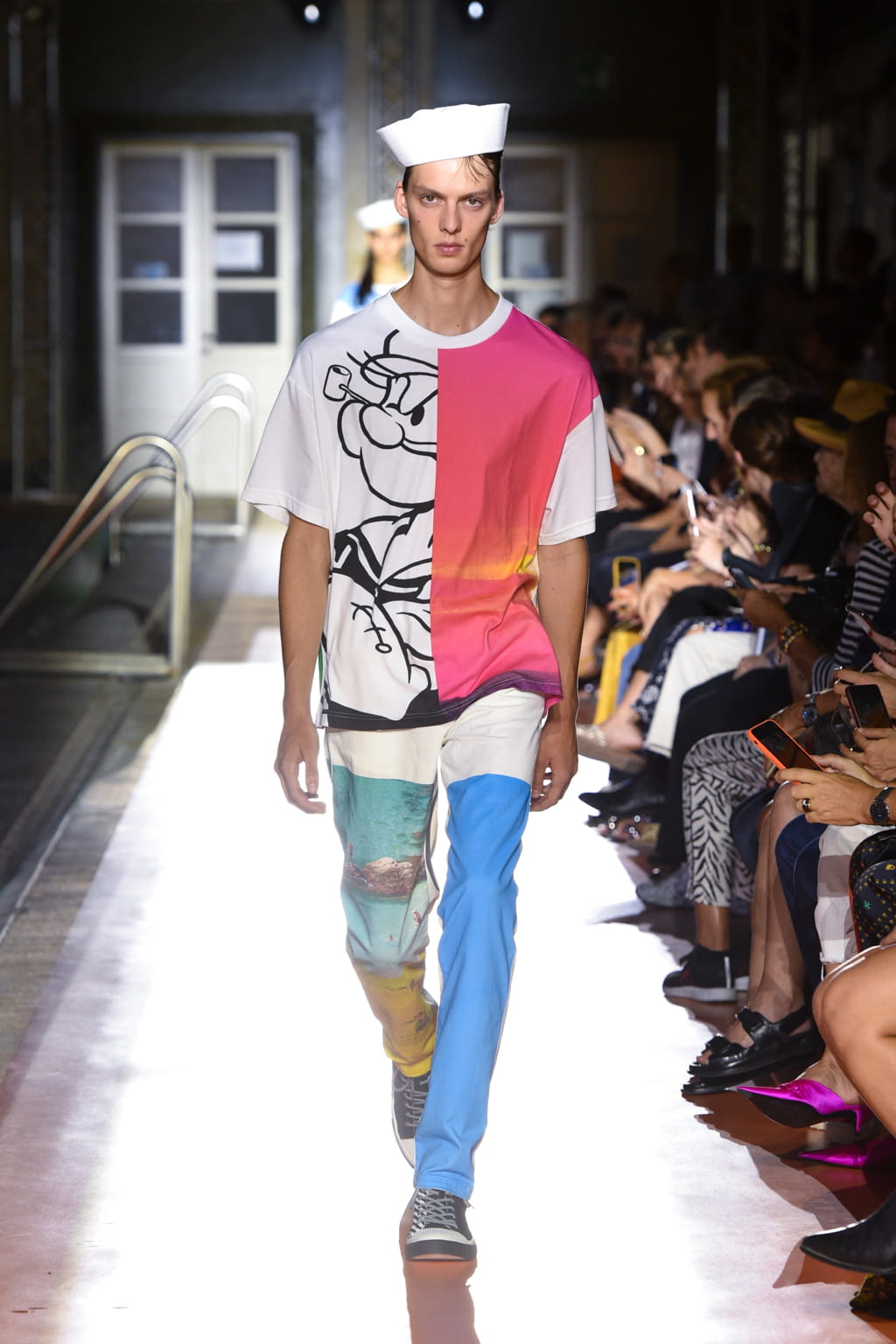 Fashion Week Milan Spring/Summer 2020 look 7 from the BENETTON x JEAN-CHARLES DE CASTELBAJAC collection 女装