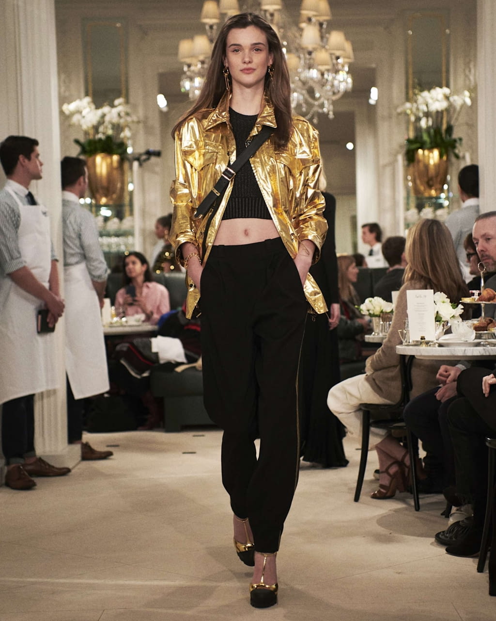 Fashion Week New York Spring/Summer 2019 look 7 de la collection Ralph Lauren womenswear