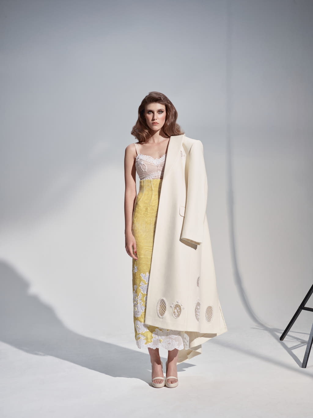 Fashion Week Paris Fall/Winter 2020 look 7 de la collection Ulyana Sergeenko couture