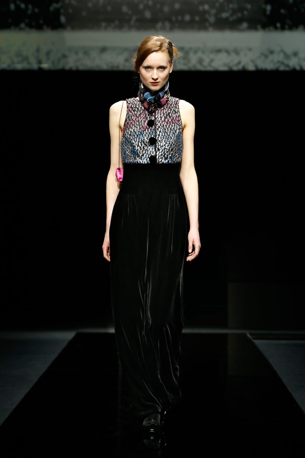 Fashion Week Milan Fall/Winter 2020 look 70 from the Giorgio Armani collection womenswear
