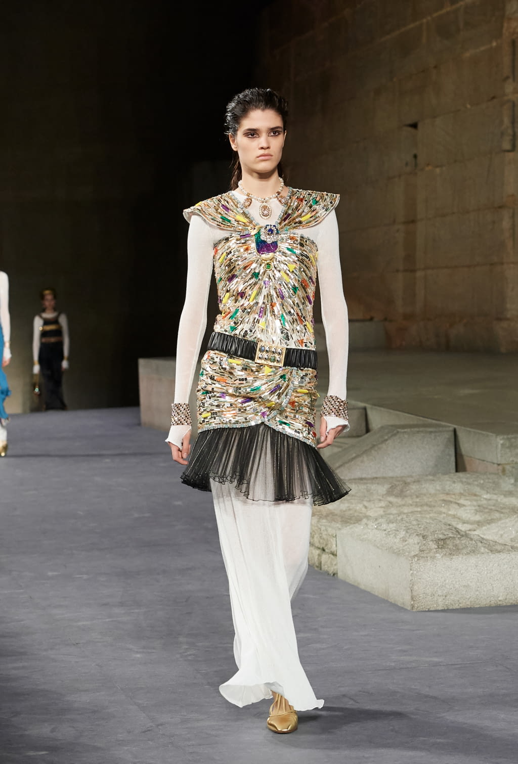 Fashion Week New York Pre-Fall 2019 look 70 from the Chanel collection womenswear