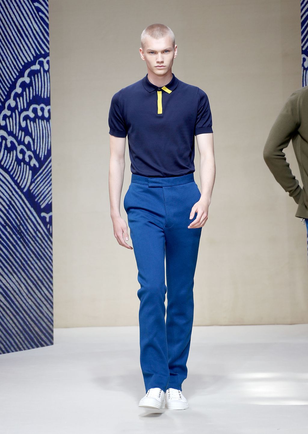 Fashion Week London Spring/Summer 2018 look 2 de la collection John Smedley menswear