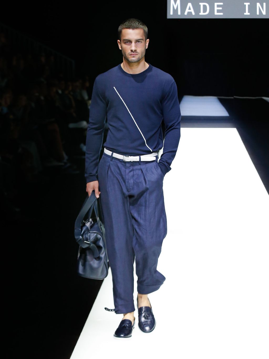 Fashion Week Milan Spring/Summer 2018 look 72 from the Giorgio Armani collection menswear
