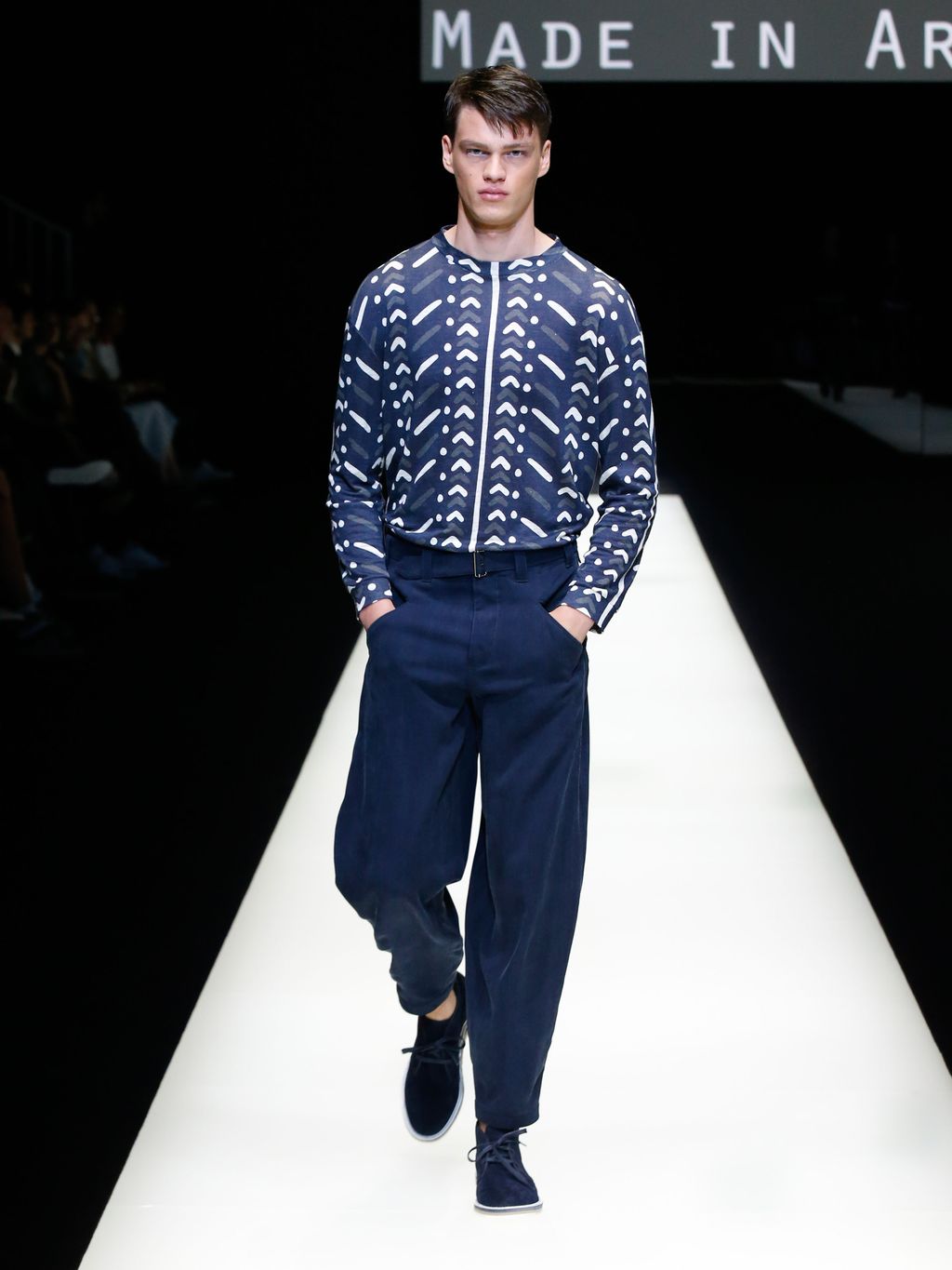 Fashion Week Milan Spring/Summer 2018 look 73 from the Giorgio Armani collection menswear