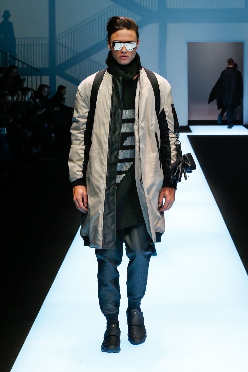 Fashion Week Milan Fall/Winter 2017 look 77 from the Emporio Armani collection 男装