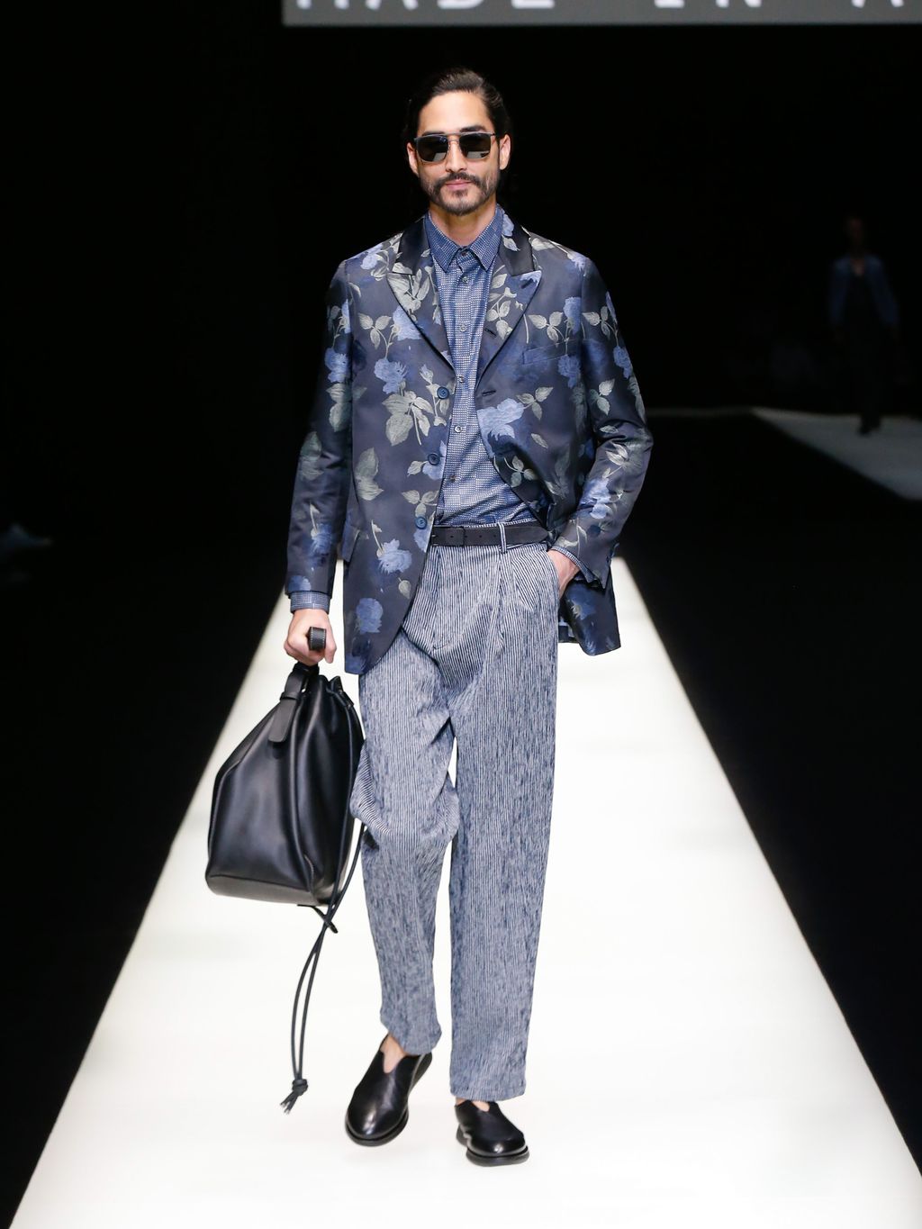 Fashion Week Milan Spring/Summer 2018 look 75 from the Giorgio Armani collection 男装
