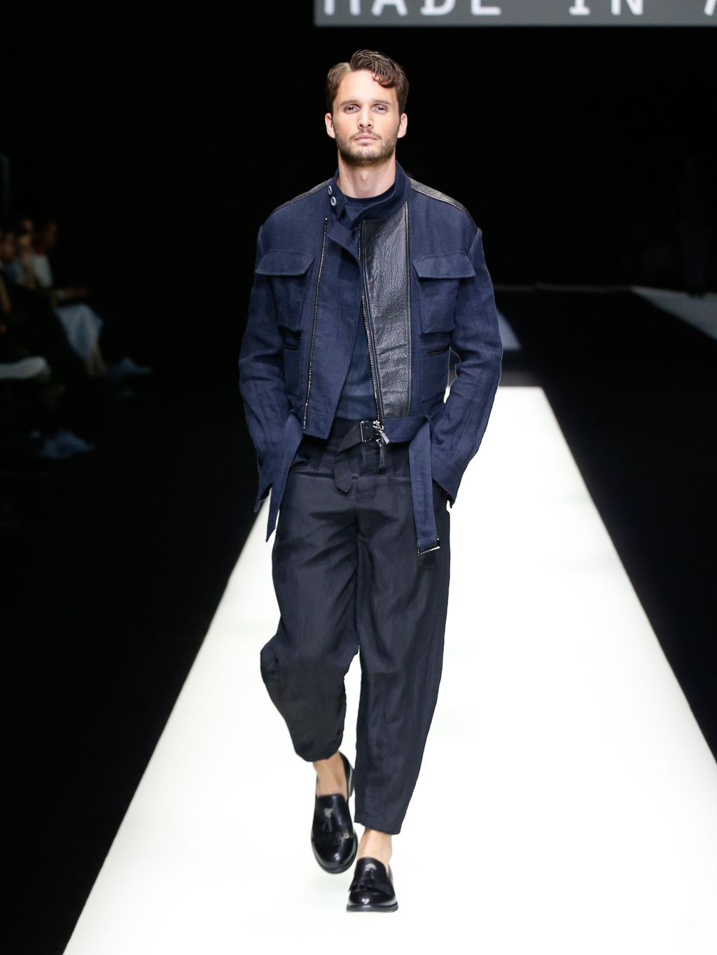 Fashion Week Milan Spring/Summer 2018 look 76 from the Giorgio Armani collection menswear