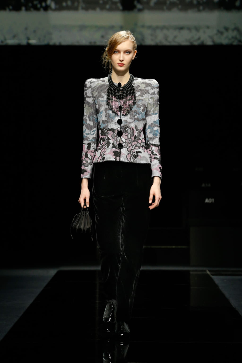 Fashion Week Milan Fall/Winter 2020 look 78 from the Giorgio Armani collection womenswear