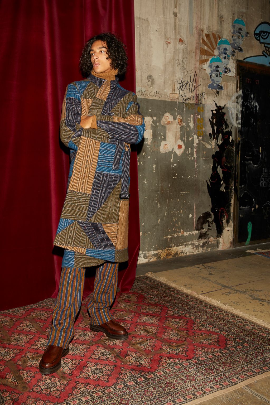 Fashion Week Milan Fall/Winter 2018 look 8 from the Missoni collection menswear