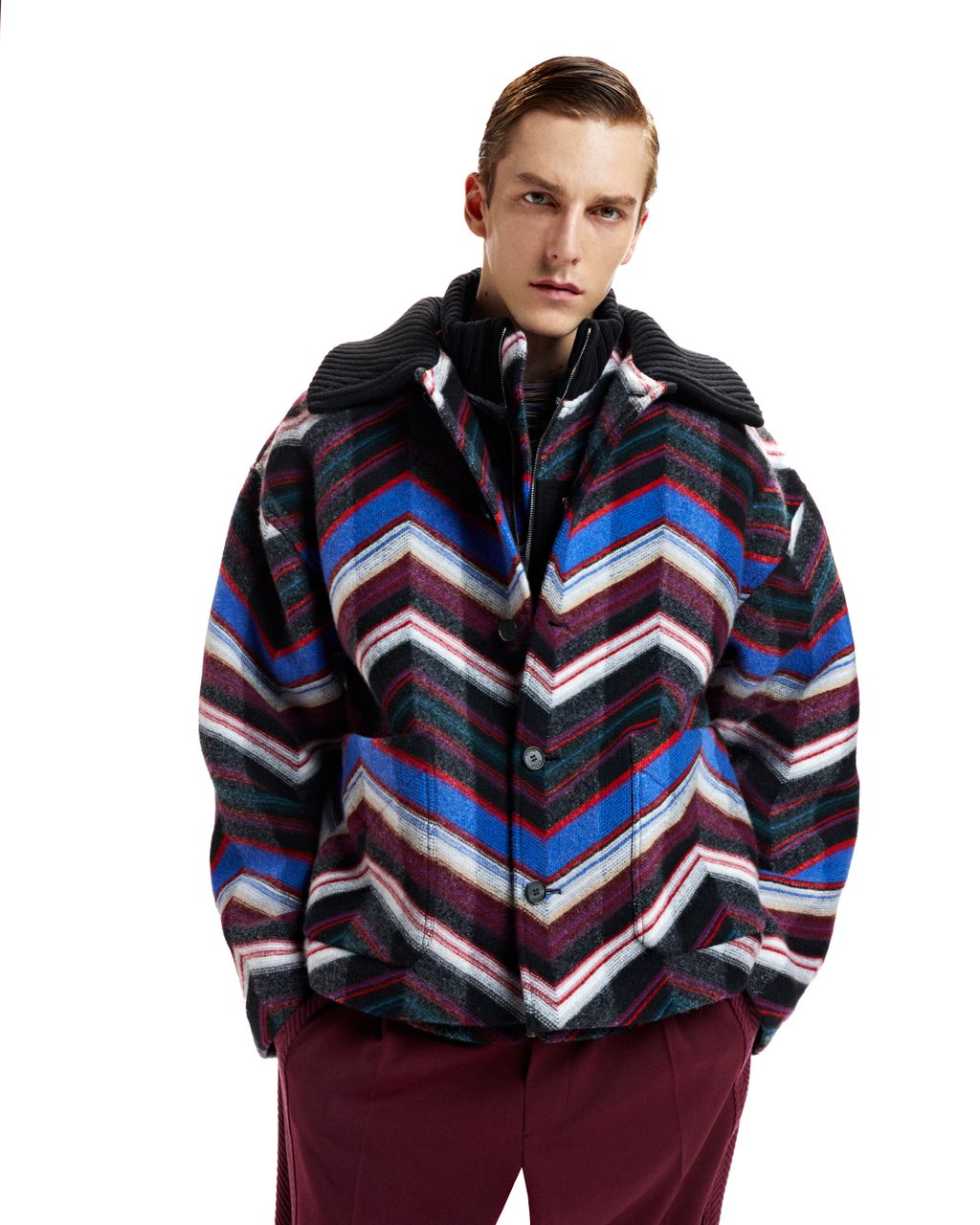 Fashion Week Milan Fall/Winter 2023 look 8 from the Missoni collection menswear