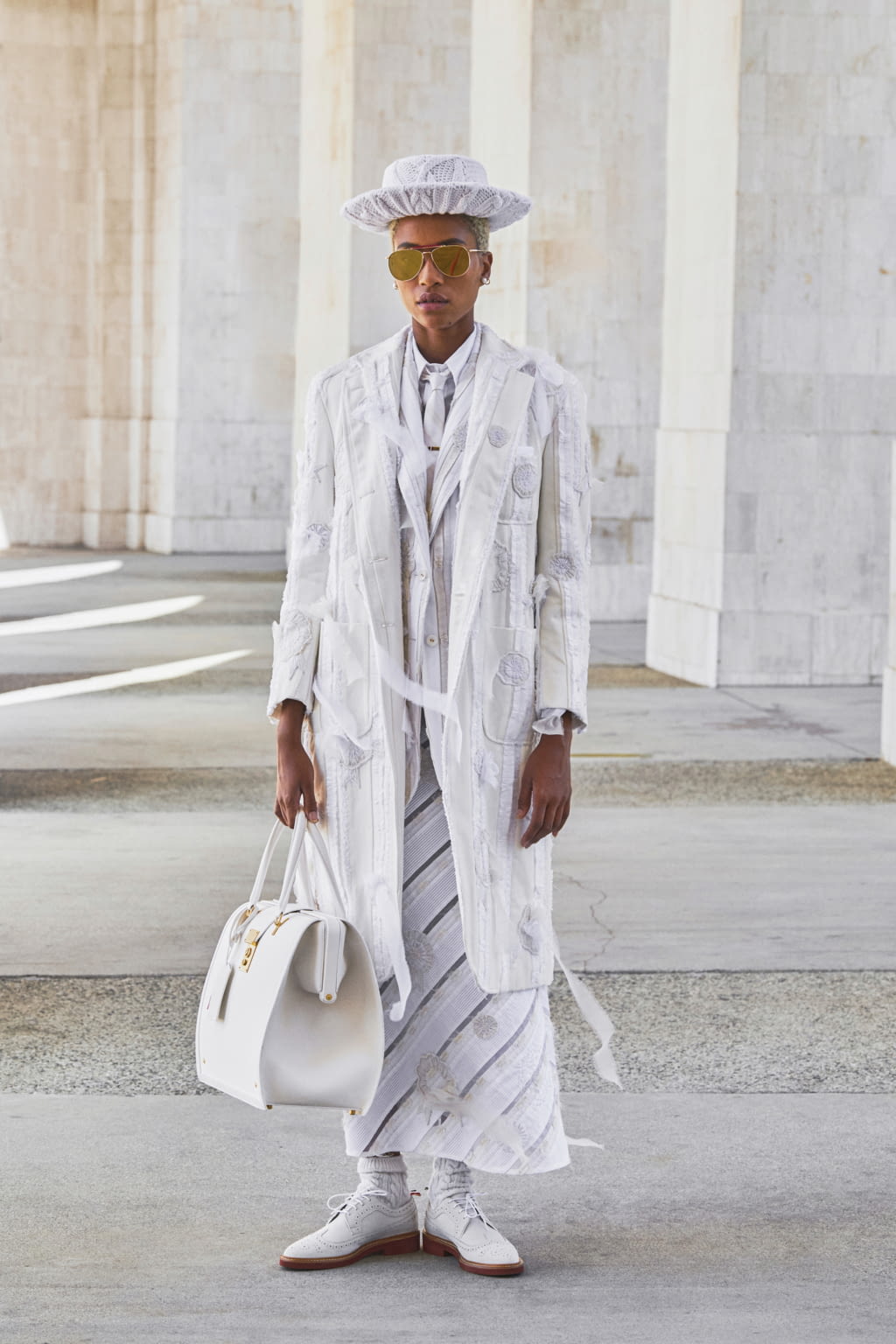 Fashion Week Paris Spring/Summer 2021 look 9 from the Thom Browne collection womenswear