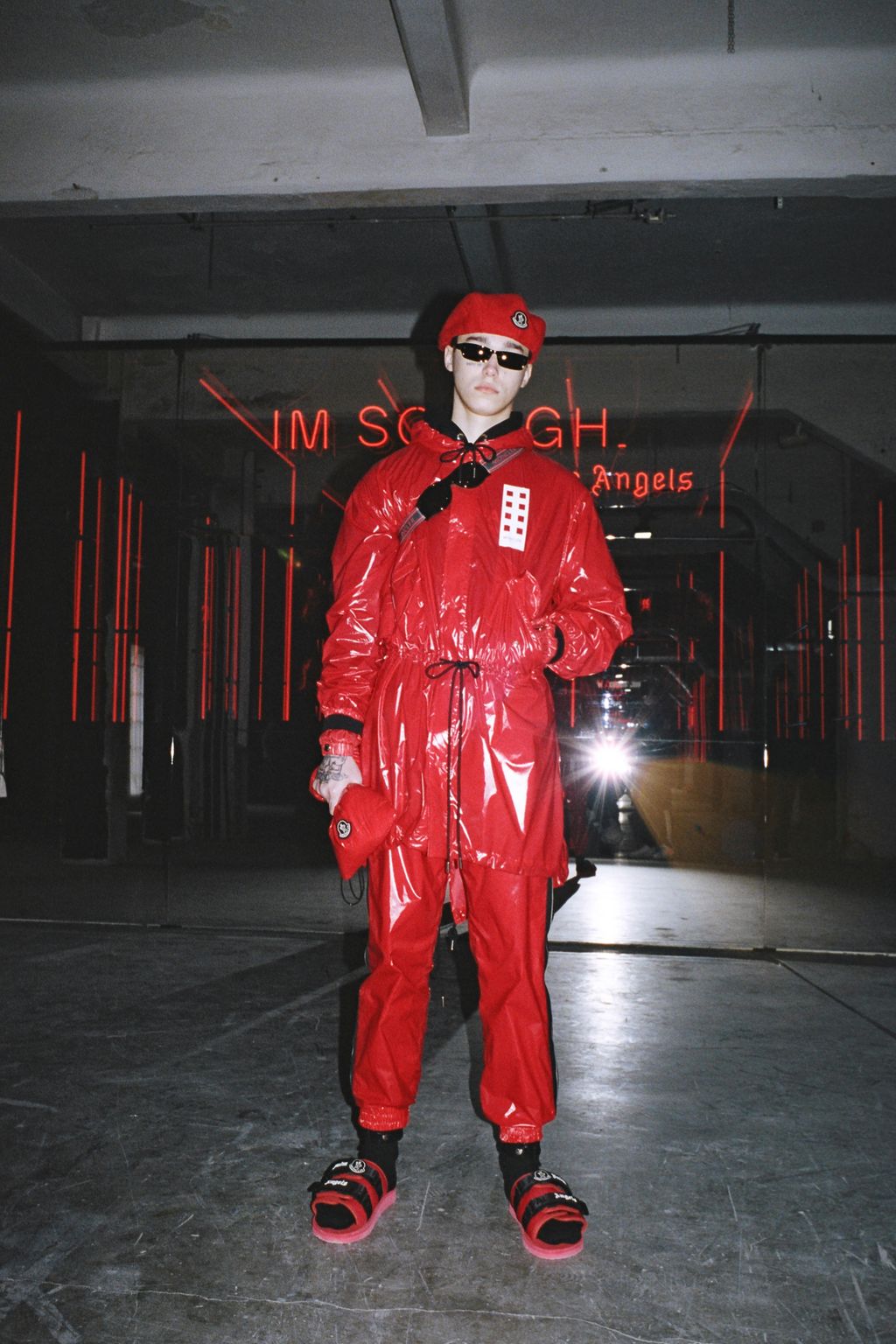 Fashion Week Milan Fall/Winter 2018 look 8 from the 8 Moncler Palm Angels collection menswear