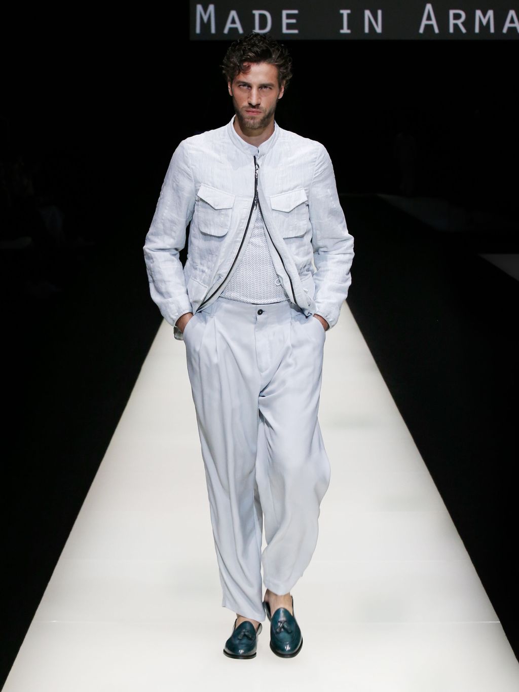 Fashion Week Milan Spring/Summer 2018 look 78 from the Giorgio Armani collection menswear