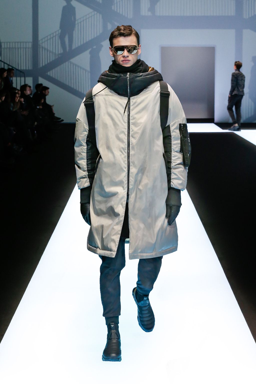 Fashion Week Milan Fall/Winter 2017 look 80 from the Emporio Armani collection 男装