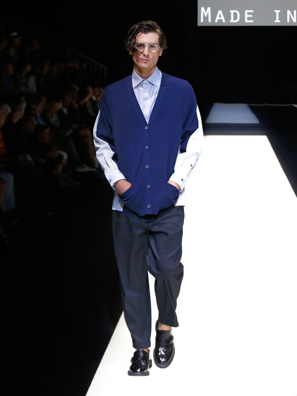 Fashion Week Milan Spring/Summer 2018 look 80 from the Giorgio Armani collection menswear