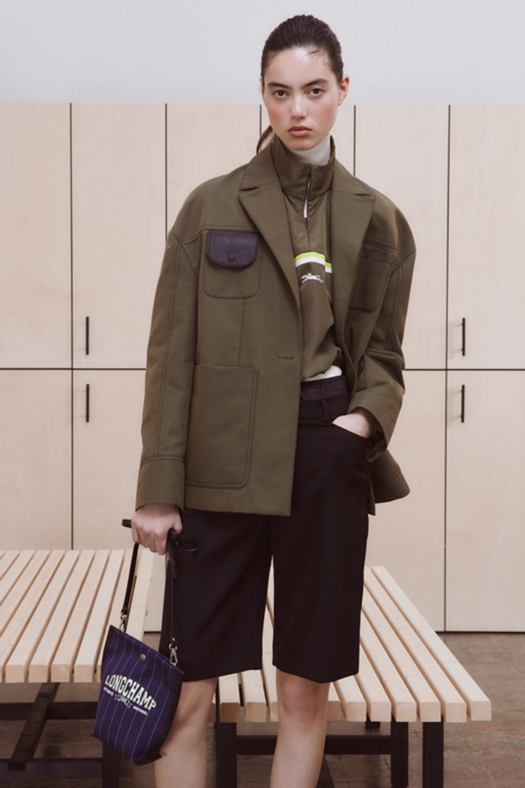 Fashion Week Paris Fall/Winter 2024 look 9 from the Longchamp collection 女装